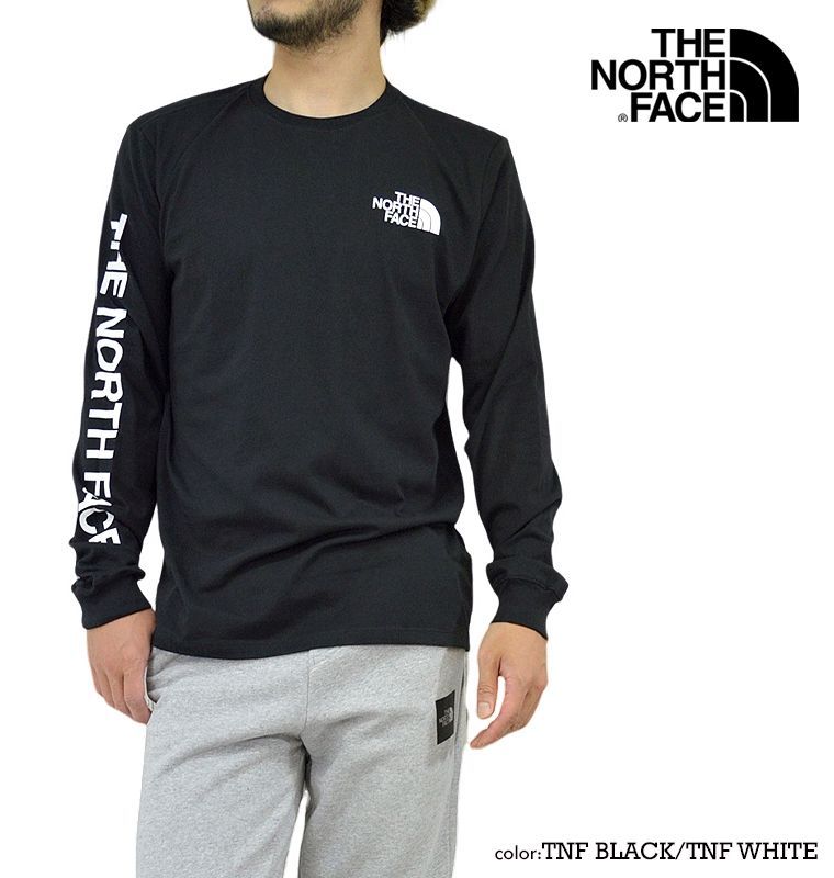 海外限定 THE NORTH FACE L/SヒットグラフィックロングTシャツ メンズ