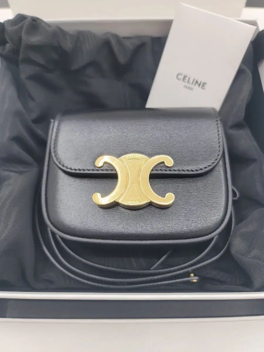 Celine(セリーヌ) シャイニー 光沢 トリオンフ ミニ クロード