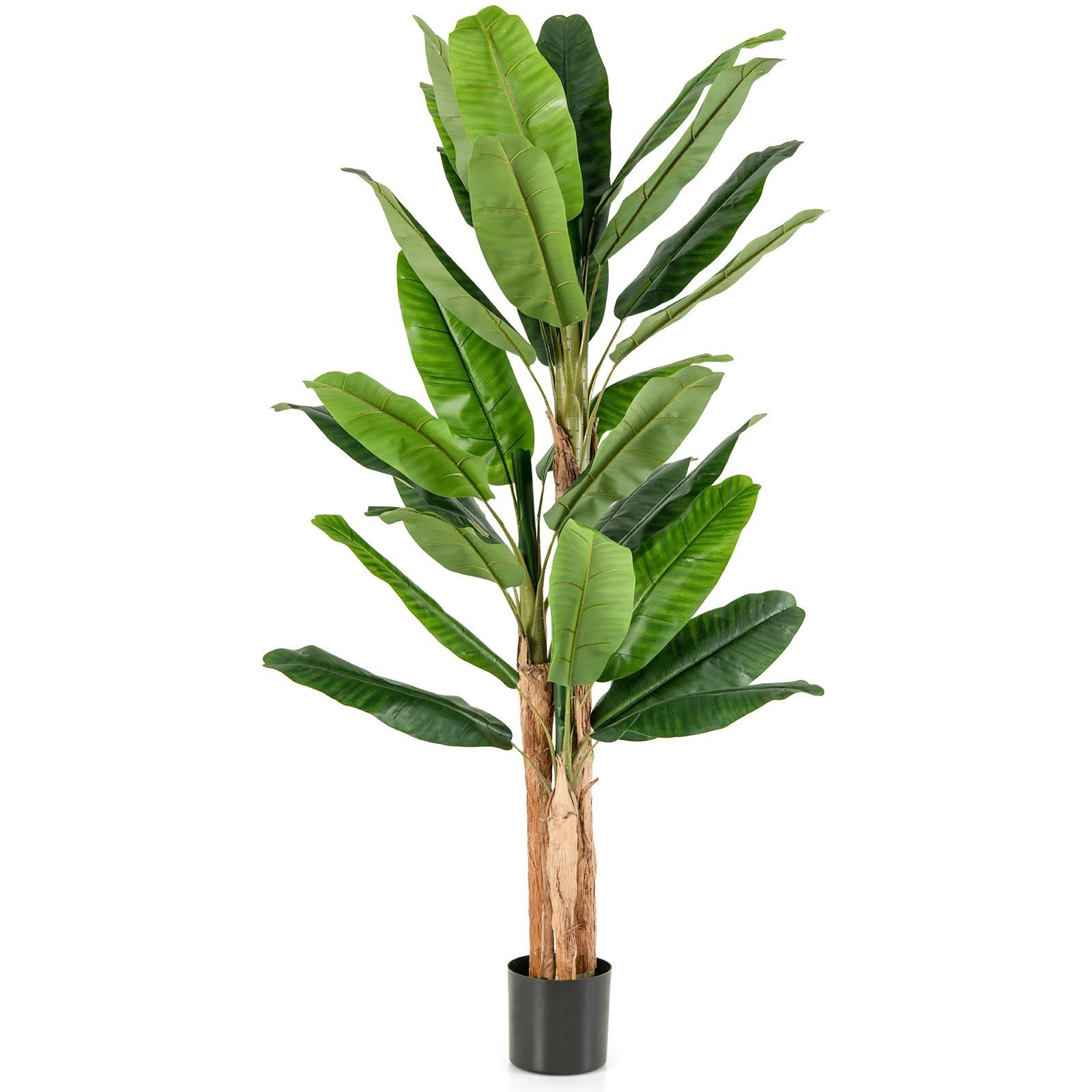 フェイク 195cm 観葉植物 フェイクグリーン 人工観葉植物 造花 インテリア 室内 屋外 フェイク植物 TANGKULA 人工 観葉植物 水やり不要 枯れない 盆栽植物 195cm-196