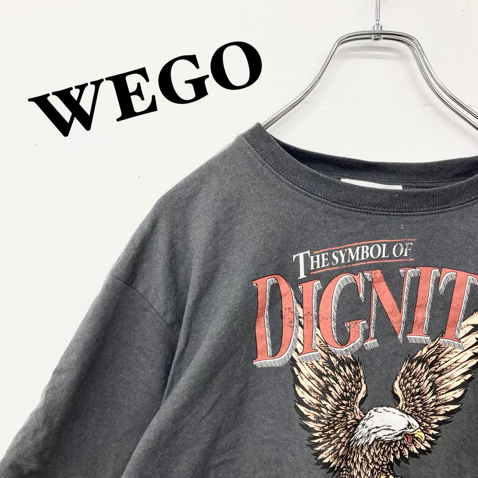 WEGO ウィゴー Tシャツ 半袖 トップス ショート丈 クロップド丈 クルー