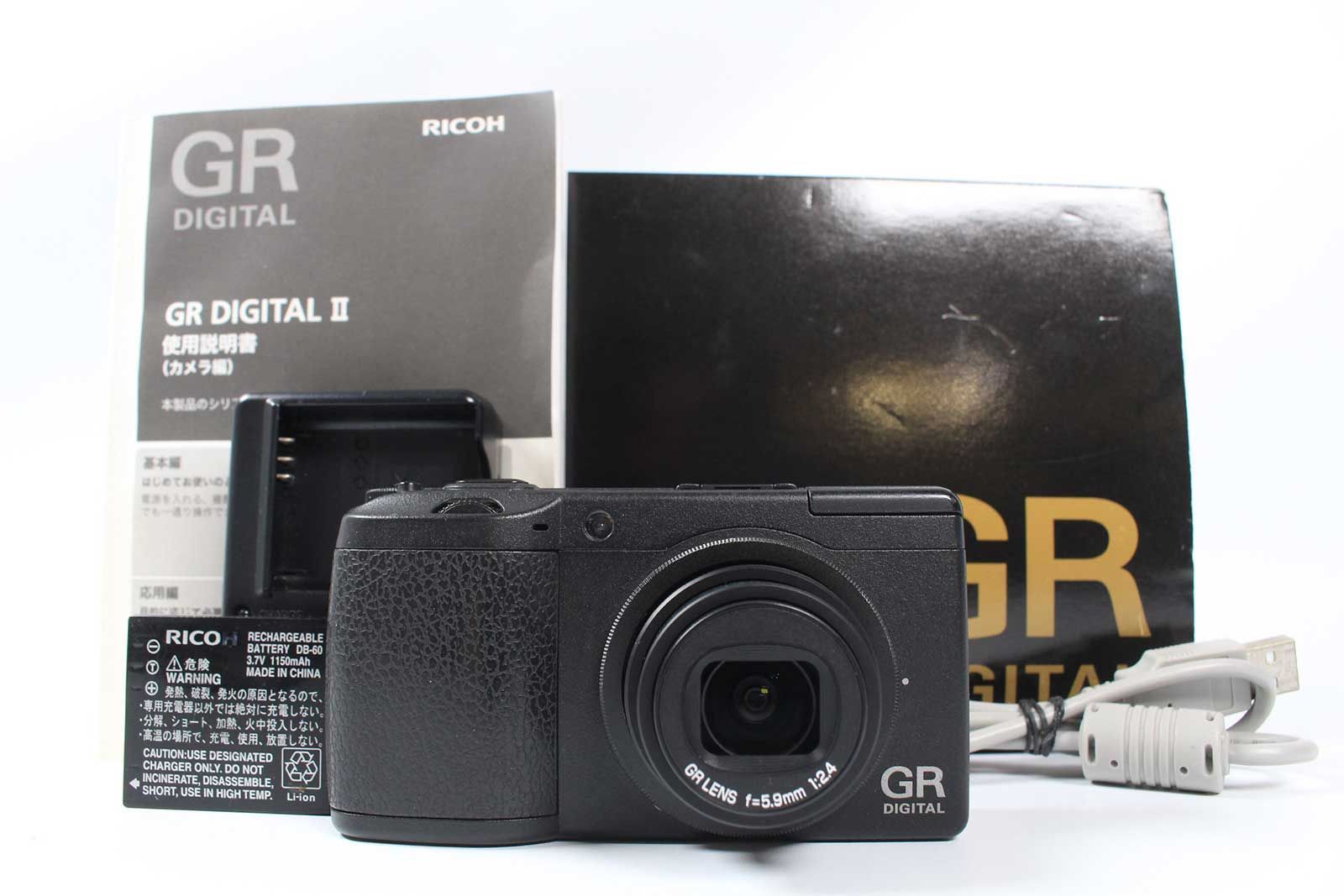 リコー Ricoh GR Digital II 10.1MP digital Camera Black Body 元箱 Z4545A