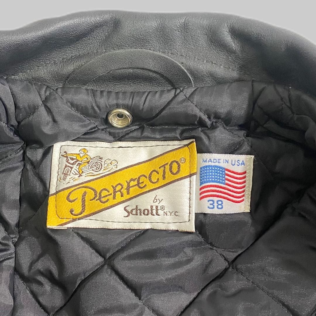 美品✨ 80s-90s Schott 618 ダブルレザーライダースジャケット 618US RIDERS/618 ダブルライダースジャケット | Schott（ショット