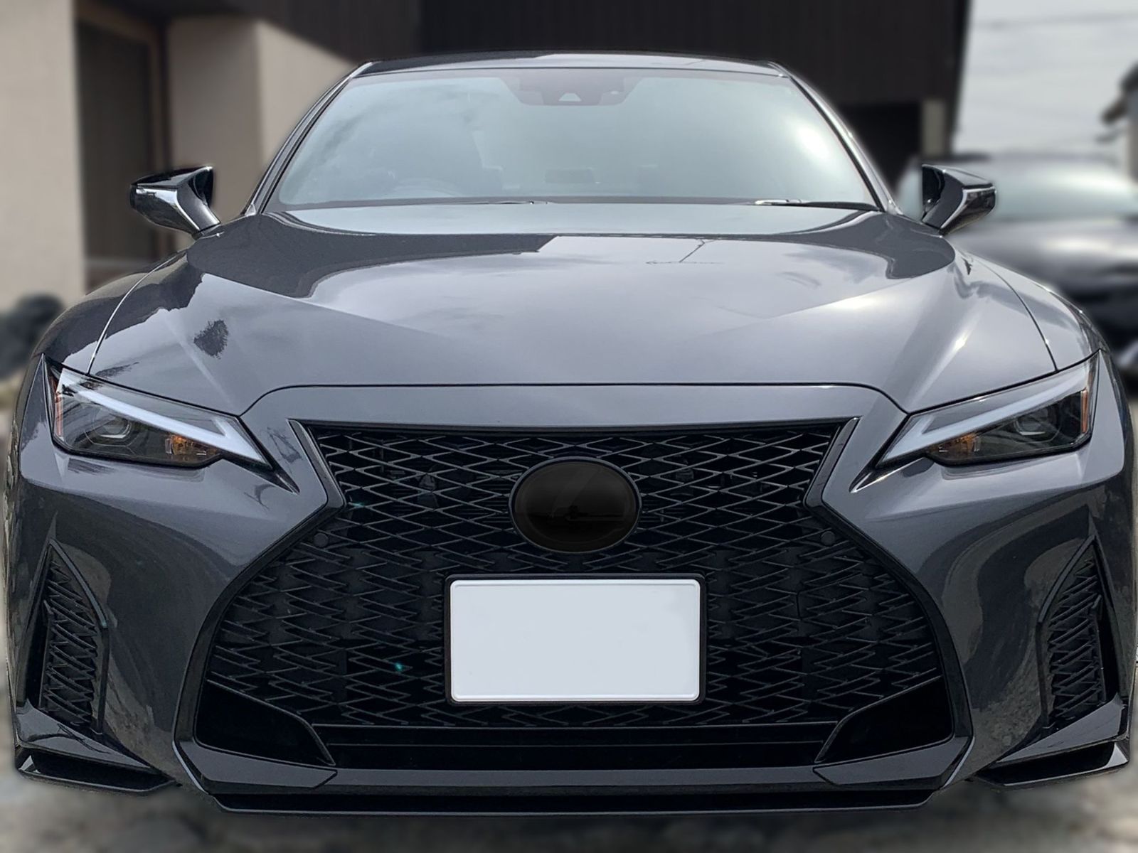 Tint+カット済 IS 30系 III型 後期 エンブレム スモークフィルム(ブラックスモーク5％ 前後セット) IS レクサスIS is IS300h/IS300/IS350/IS500 ASE30/GSE31/AVE30/AVE35/USE30