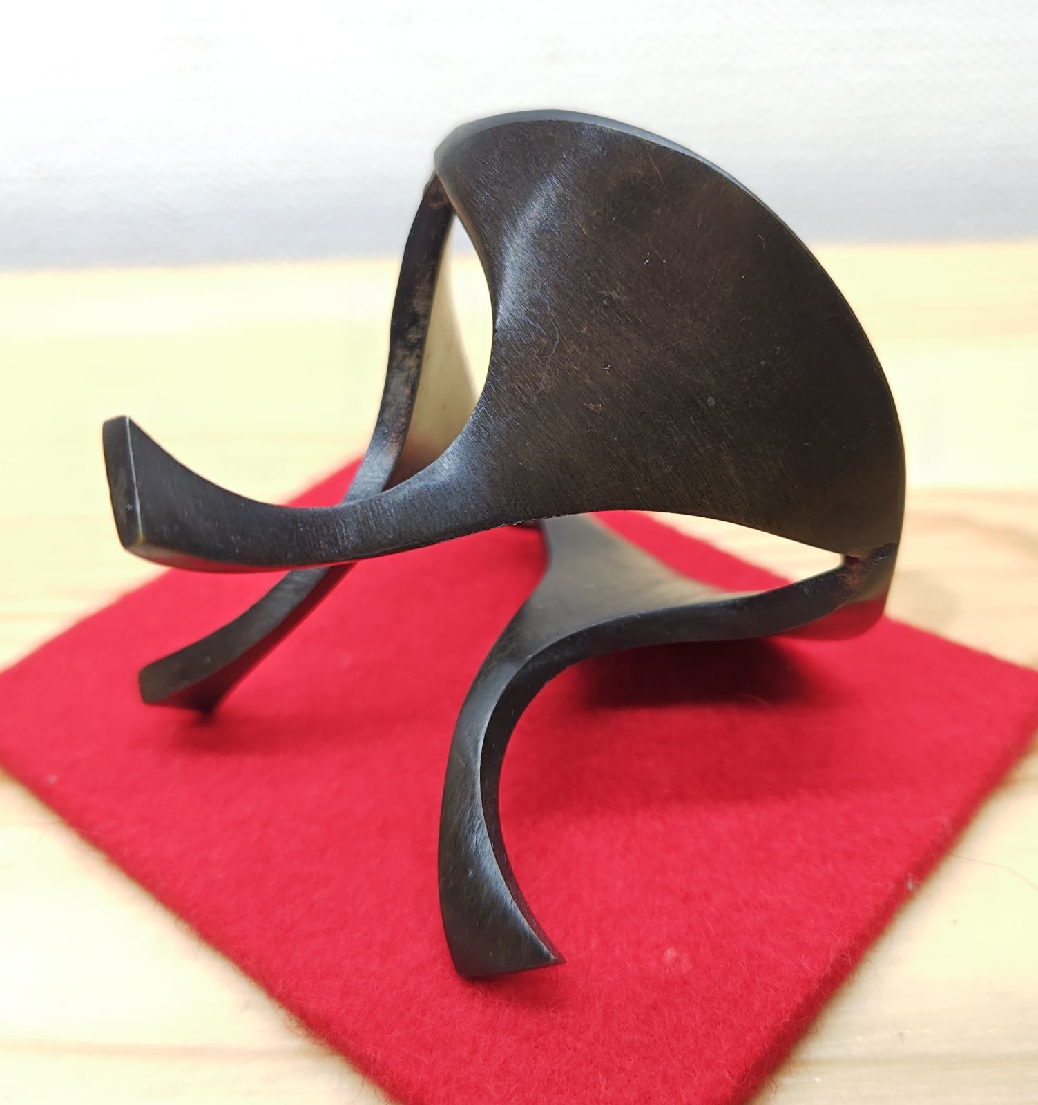 銀杏鶴蓋置 三ツ銀杏