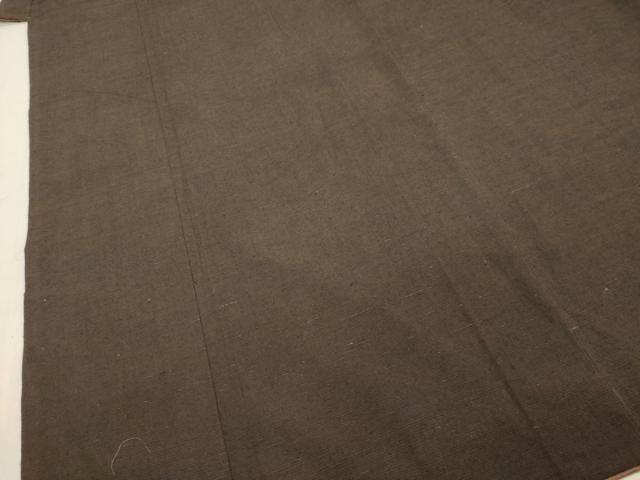 平和屋着物○男性 紬 アンサンブル 赤墨色 正絹 逸品 DAAS2369tw