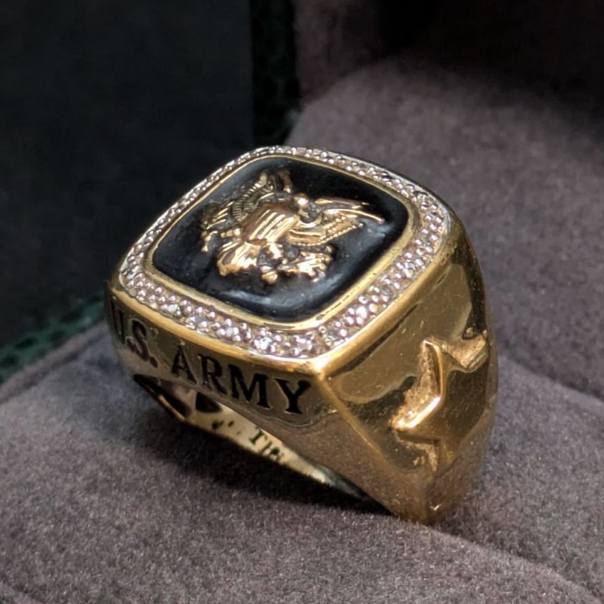 ダンベリーミント アメリカ陸軍 US Army ミリタリーリング 14K