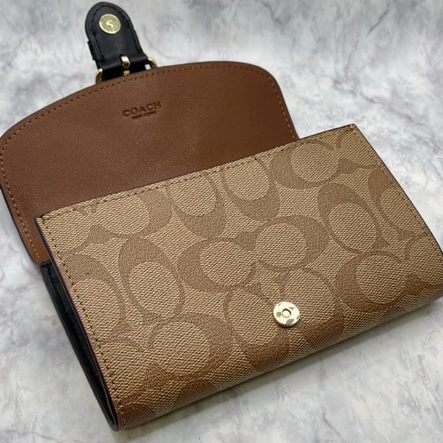 COACH コーチ シグネチャー バイフォールド クリオ ウォレット - 小物