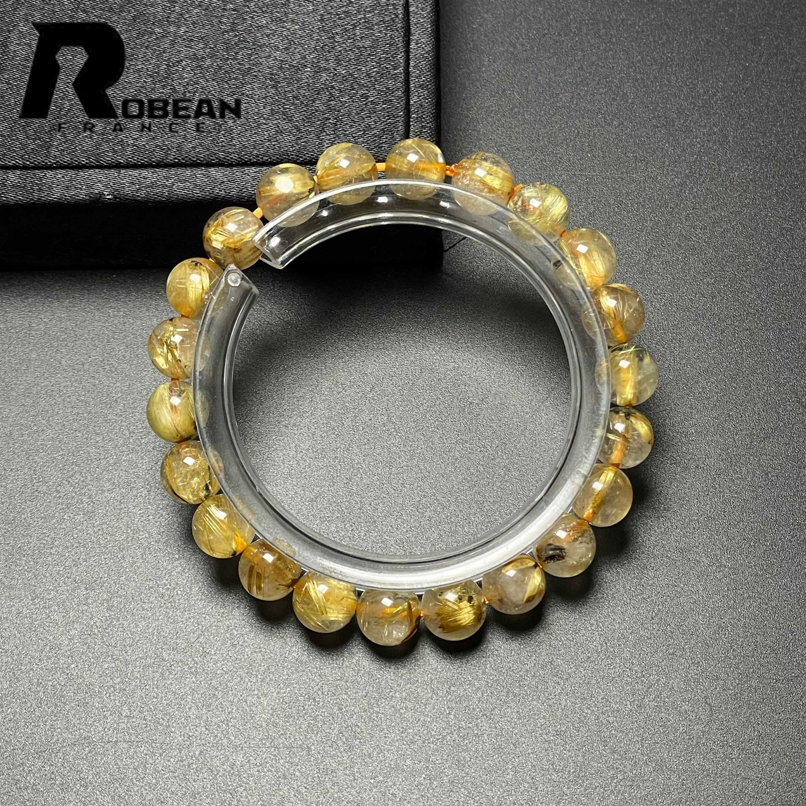 【金運・開運・幸運】高級 パワーストーン 太陽花 タイチンルチル 11mm 高級 EU製 ☆太陽花タイチンルチル☆黄金針水晶 金運 開運