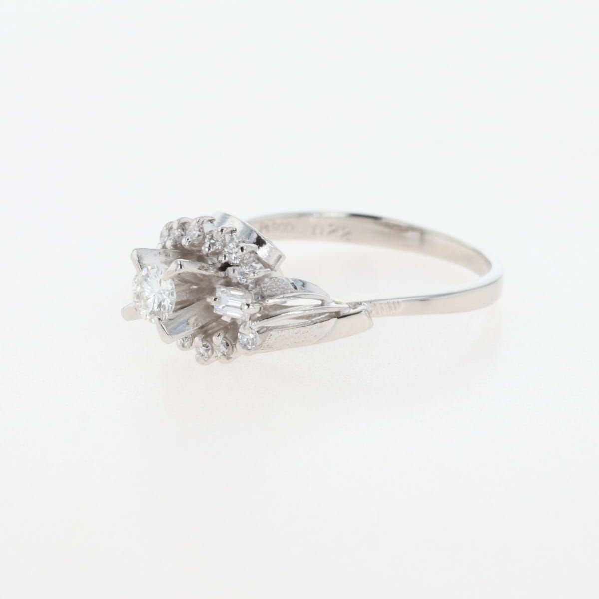 ダイヤモンド デザインリング プラチナ 指輪 メレダイヤ リング 11号 Pt900 ダイヤモンド レディース