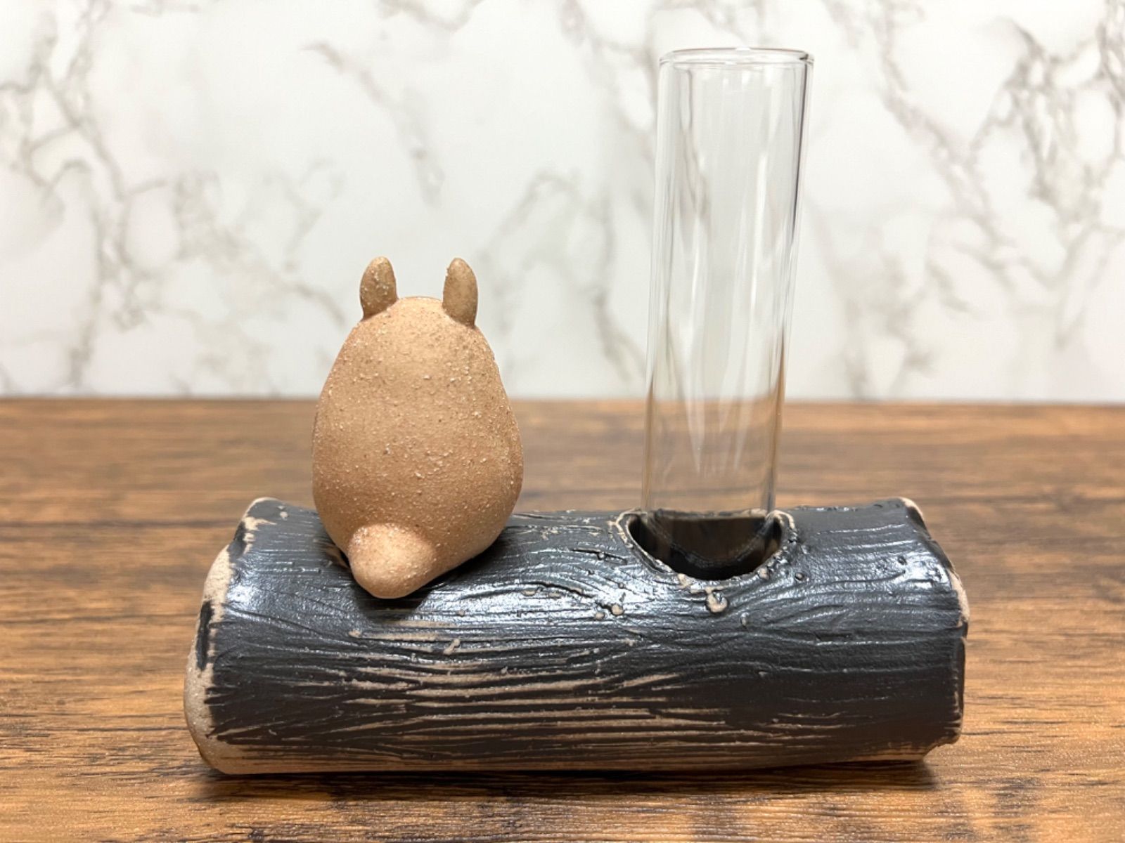 となりのトトロ 陶器 花瓶 となりのトトロ 一輪挿し ひとやすみ | どんぐり共和国そらのうえ店