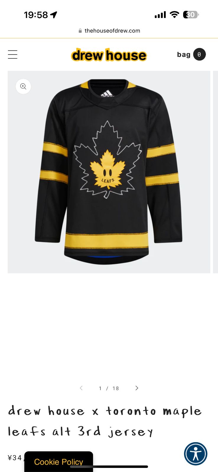 【希少】 Maple Leafs x Drew House セーター