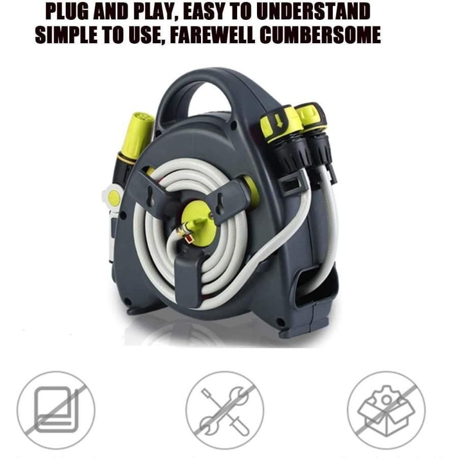 庭用軽量ホースリール 壁ガーデンホースリール