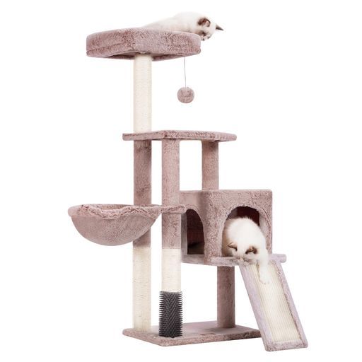 Heybly キャットタワー 据え置き型 高200cm ベージュ HCT033M Amazon | Heybly キャットタワー 大きな猫や多頭飼い 超スリム