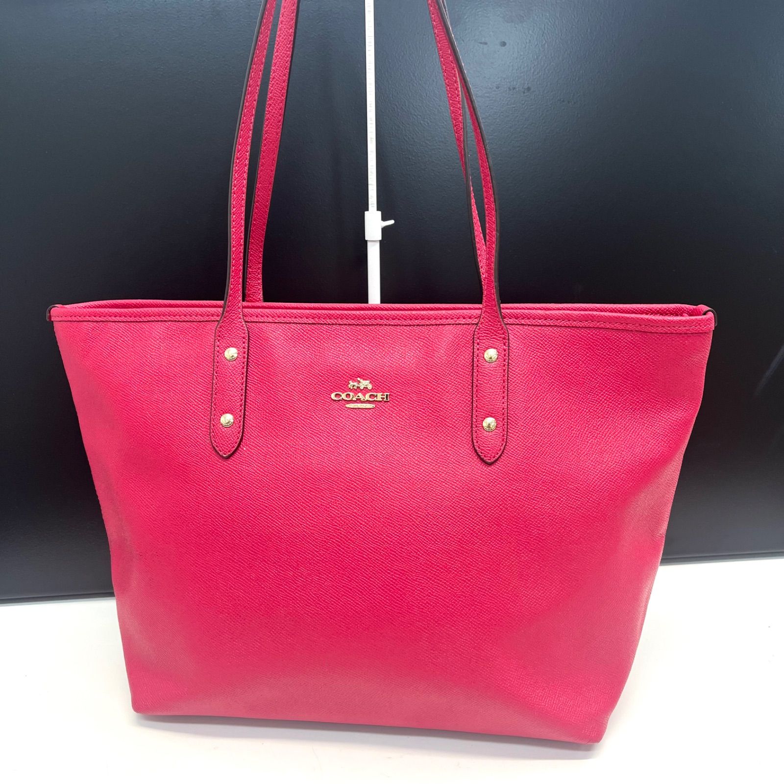 COACH◇ショルダーバッグ レザー RED F55961 - メンズバッグ