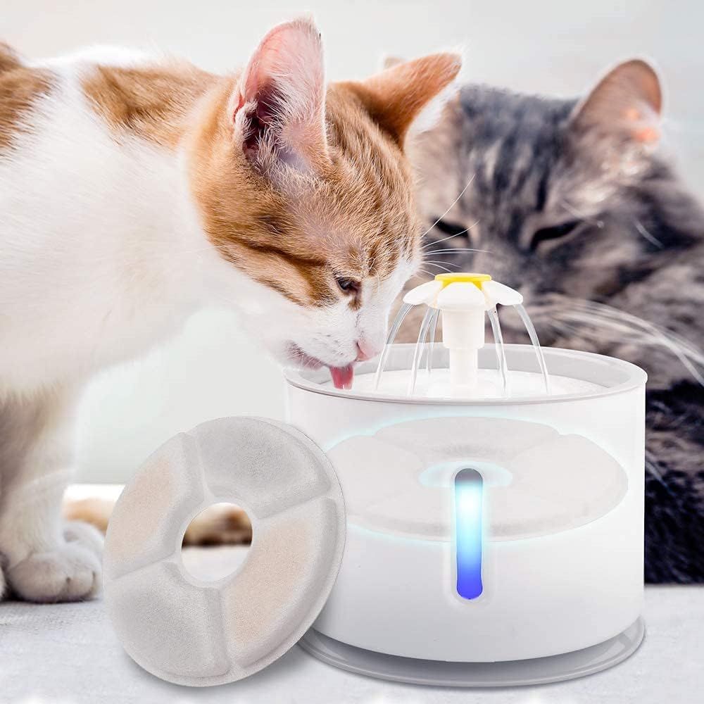 ペット用品 水飲み器 軟水化フィルター ホワイト 活性炭 イオン交換樹脂 4枚 ペット用品 水飲み器 軟水化フィルター ホワイト 活性炭 イオン交換