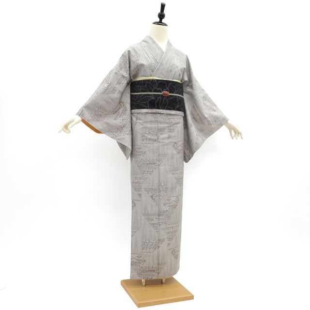 白大島 着物 都喜ヱ門