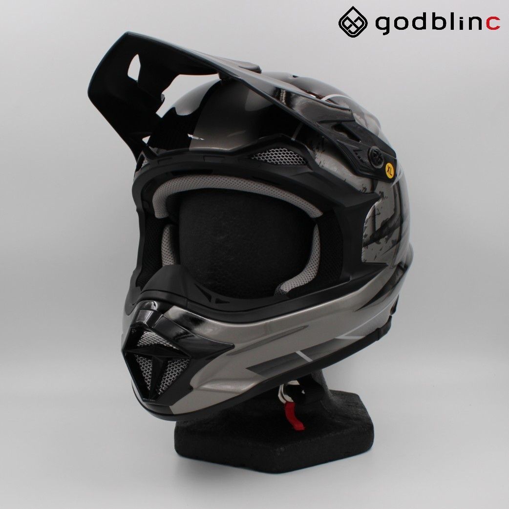 ZEALOT マッドジャンパー2 CARBON HYBRID GRAPHIC GRAY METALLIC XLサイズ MJC0012 オフロードヘルメット