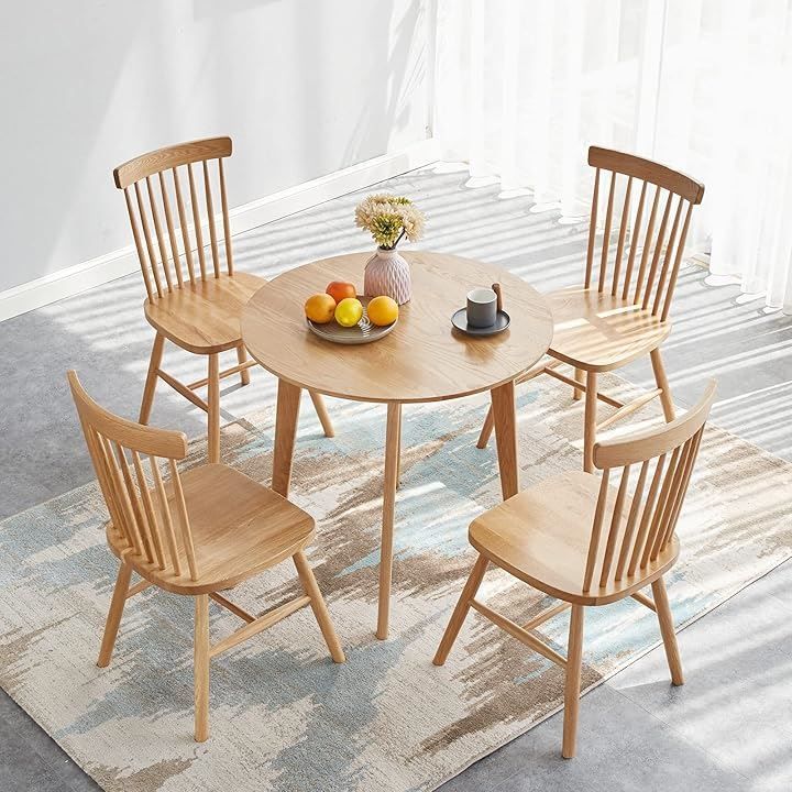 円形 無垢材 木製 ダイニングテーブル ラウンドテーブル 2〜4人向け