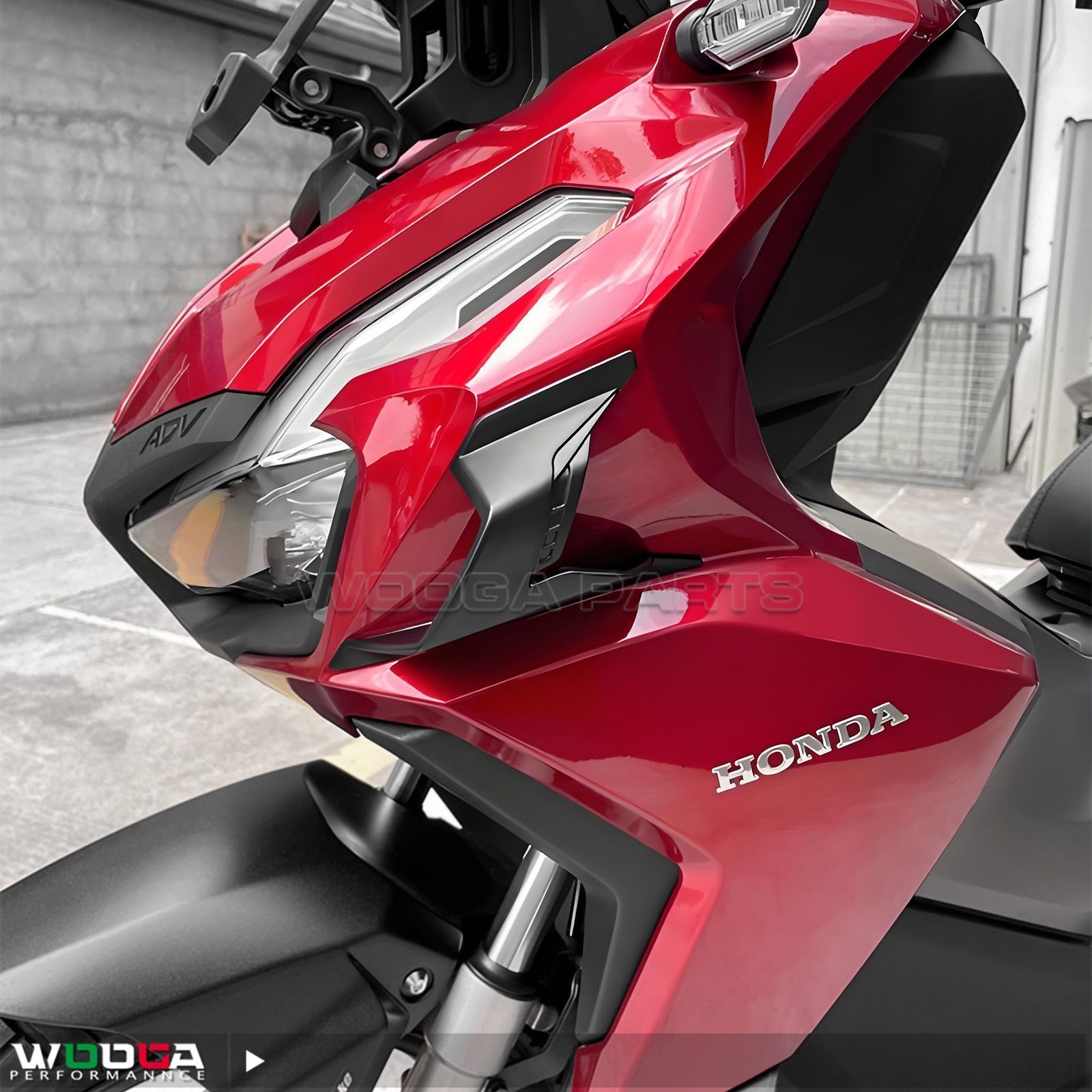 送料無料 ホンダ ADV160 サイドウイング エアロ フィン ABS製 カスタム パーツ