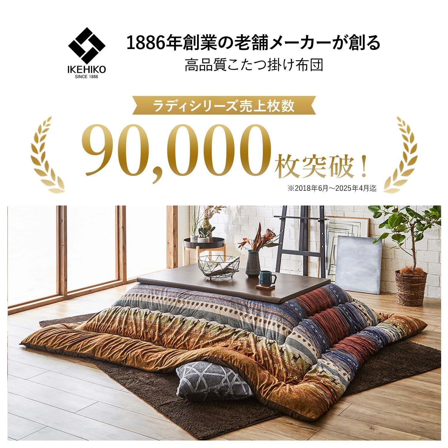 新着商品 国産 洗える マルチ 5193659 約205×285㎝ ラディ 大判長方形 こたつ掛けふとん イケヒコ NEXPOTALLINN_EU