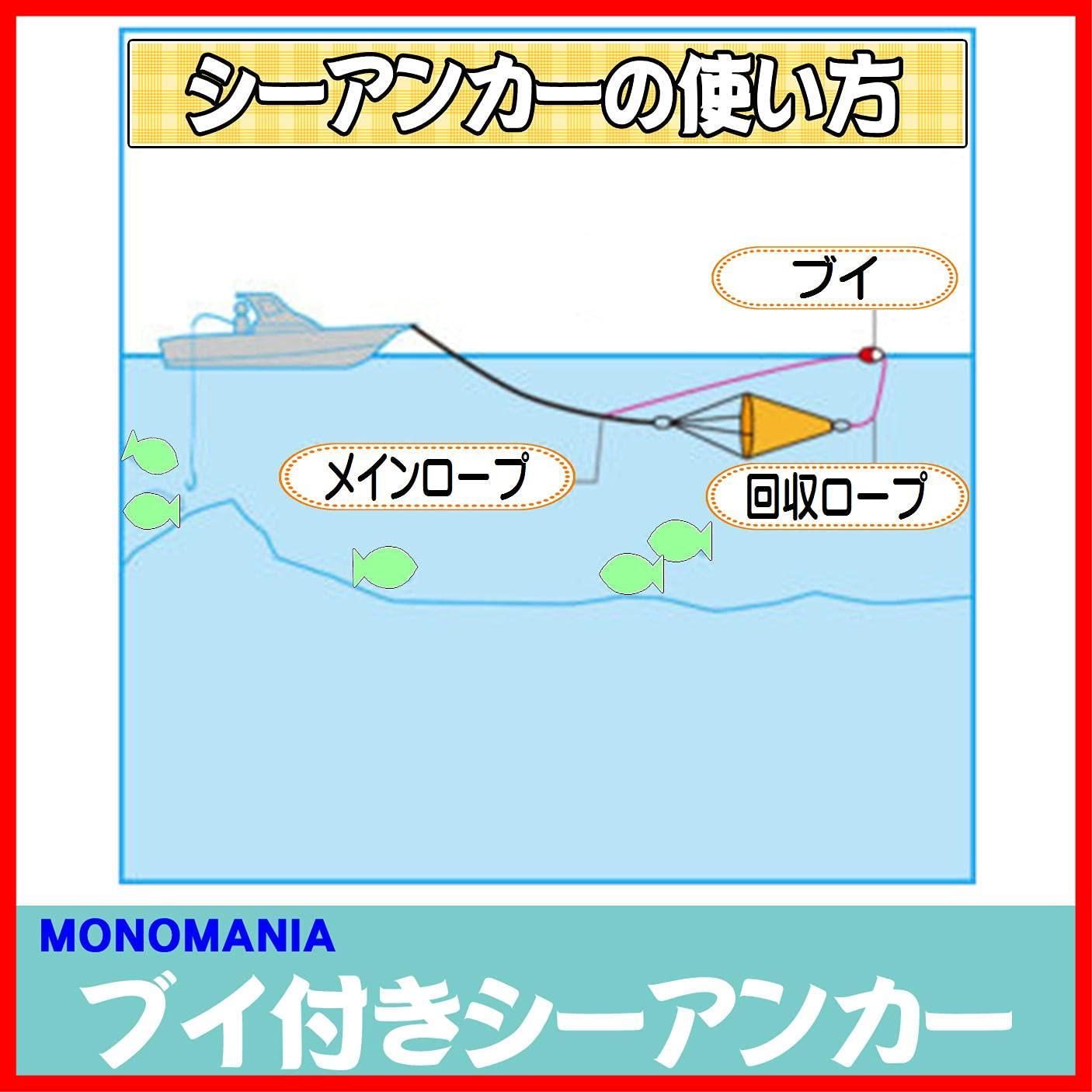 特売】monomania ブイ付 シーアンカー 全6種 カヤック マリン ボート