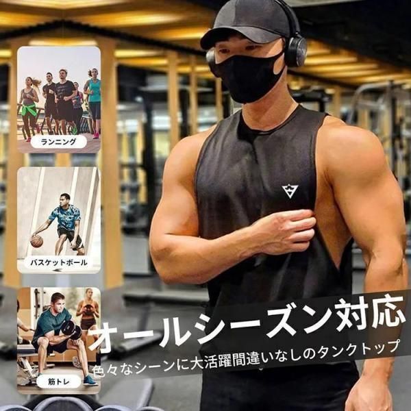 トップス Jent Louis Neck Piercing Tank Top Jentlouis Neck Piercing Tank Top ブラック L 黒 タンクトップ