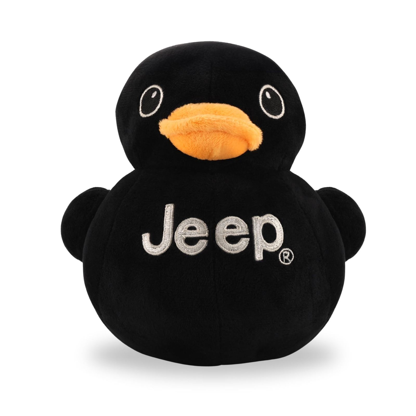 Jeep テキスト ロゴ ぬいぐるみ アヒル ブラック - 完璧な愛好家 You ve Been Ducked ブラック ブラック Small