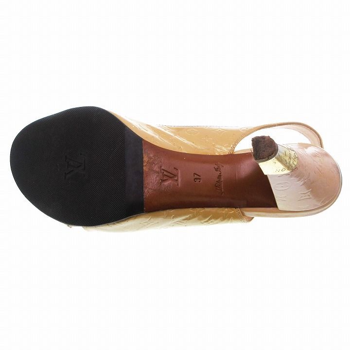 ルイヴィトン LOUIS VUITTON モノグラム ミニ ヴェルニ サンダル