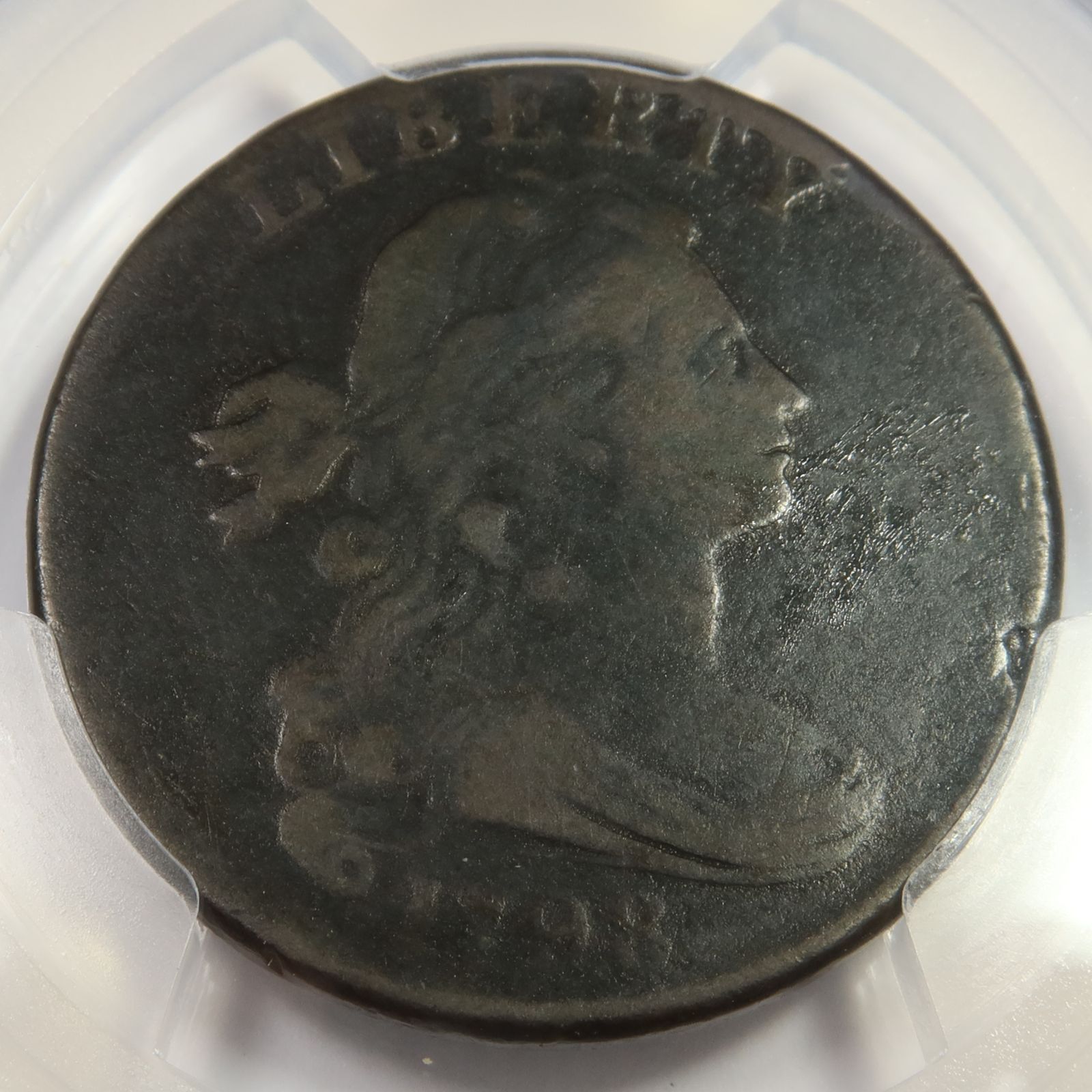 1798 PCGS F Detail - Second Hair Style - Draped Bt Large Cent 1c Coin