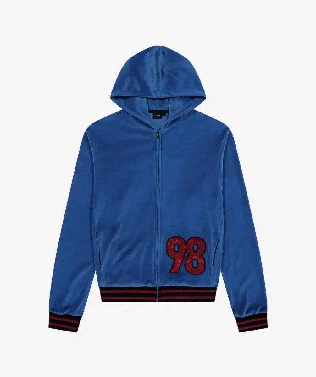 アーカム 98 Patch Velour Zip ー Up Hoodie