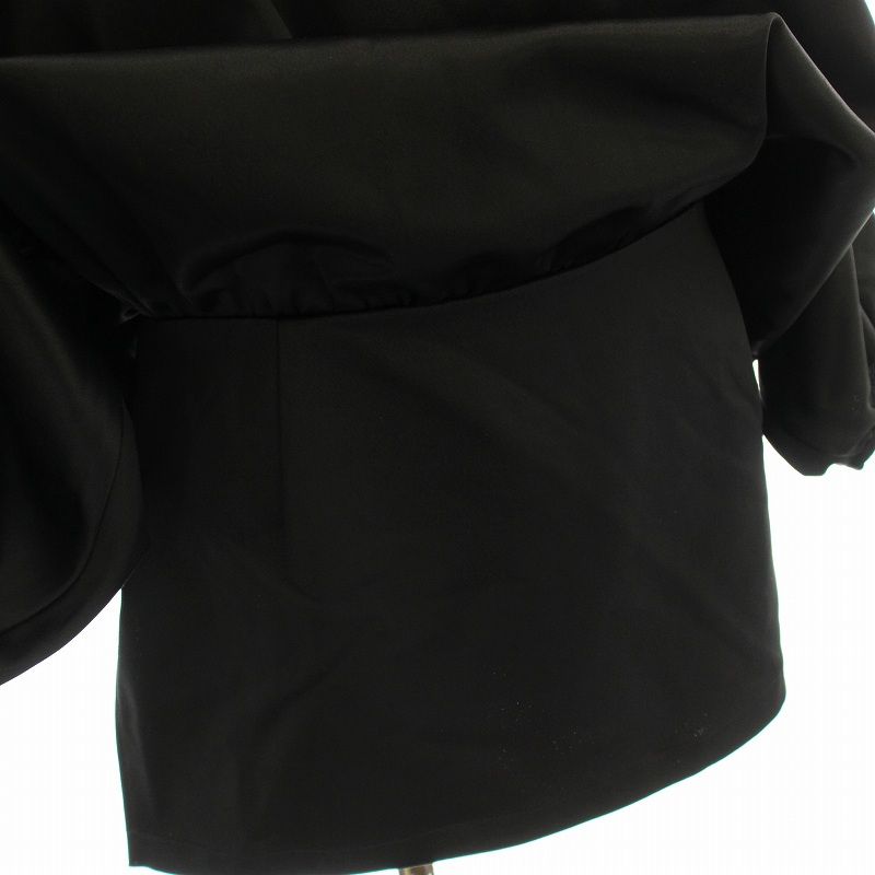 トーテム TOTEME ドレープサテントップス カットソー チュニック 七分袖 36 黒 ブラック 231-5001-208 /KU ■BM レディース トーテム TOTEME ドレープサテントップス カットソー チュニック
