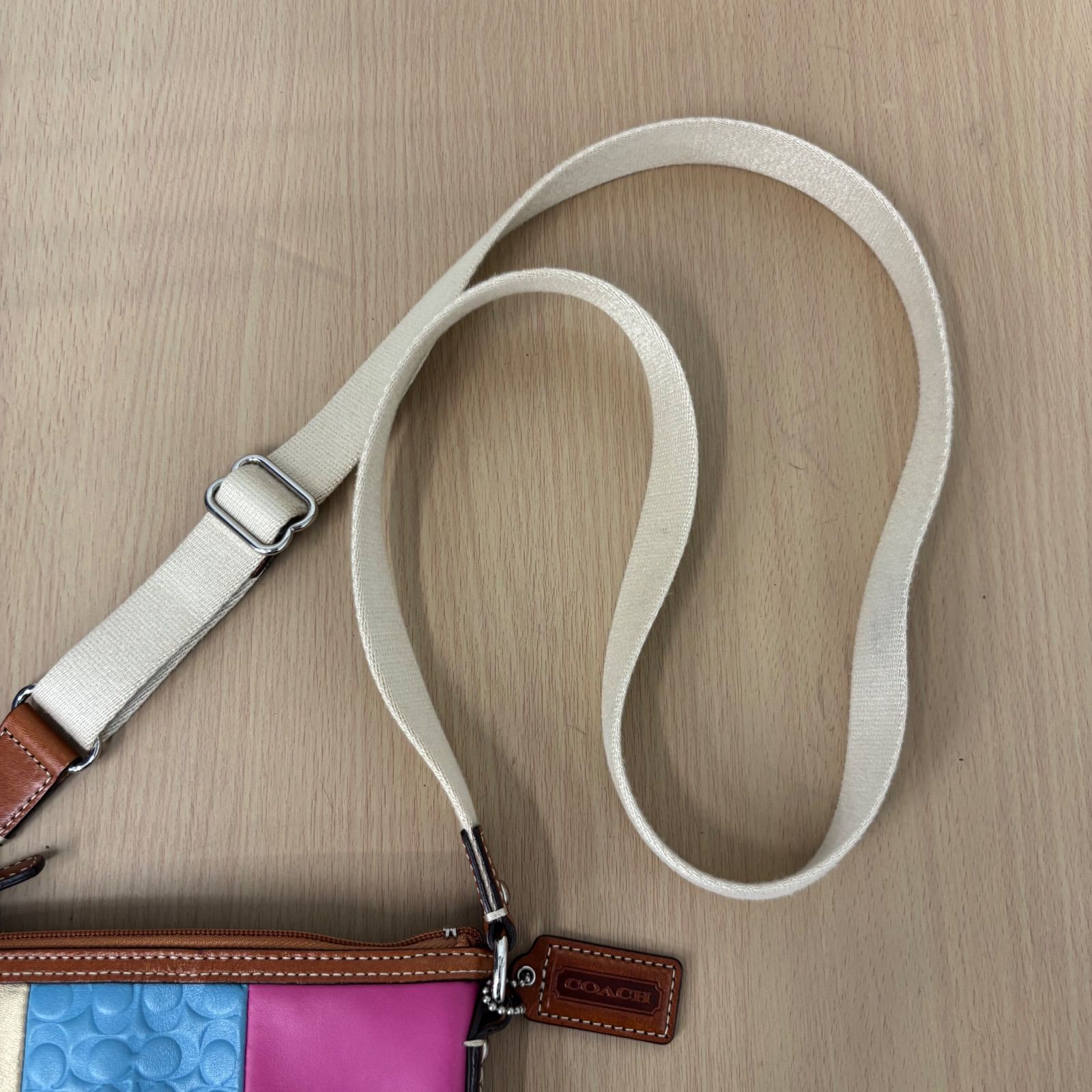 コーチ パッチワーク柄 ワンショルダーバッグ ▪️COACH コーチ パッチワークショルダーバッグ パッチワーク柄 斜め