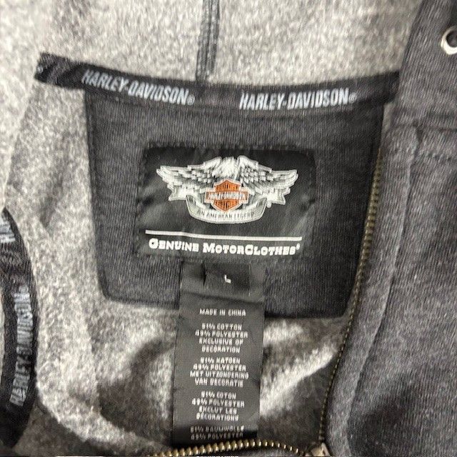 ぱっち HARLEY DAVIDSON MOTOR CLOTHES ジップアップ 裏起毛 パッチ