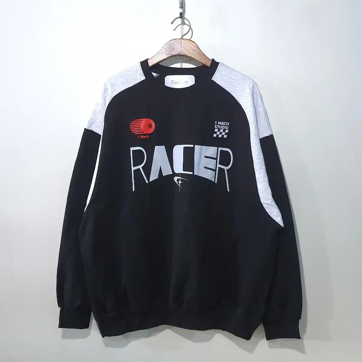 SS (新規) レーサー バイカラー パーカー 3color M 4XL