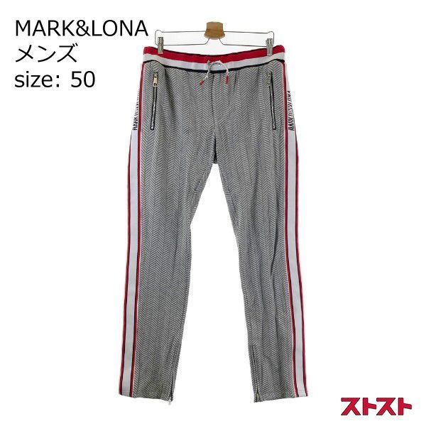 MARK&LONA マークアンドロナ ストレッチパンツ ヘリンボーン柄