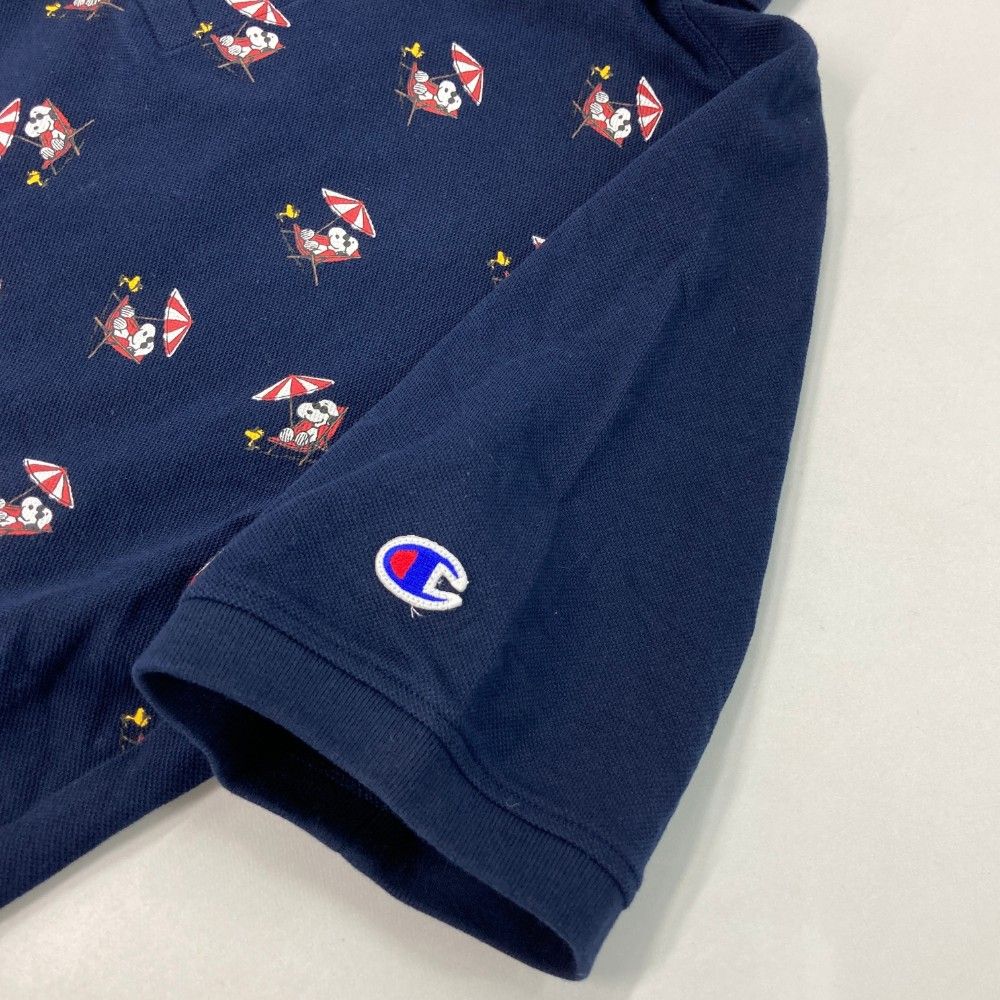 ビームスゴルフ　半袖ポロシャツ　スヌーピー　L サイズ：SMALL BEAMS GOLF ビームスゴルフ ×Champion PEANUTS