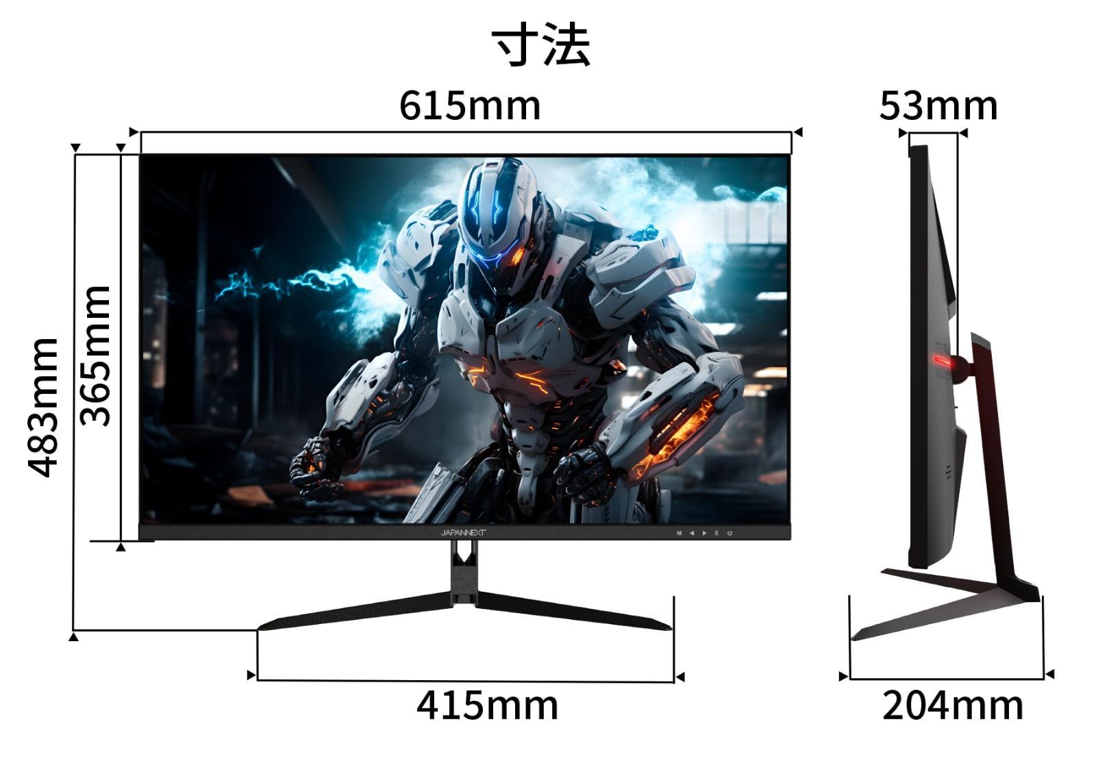 充実の品揃え！ 数量 1920x1080解像度 フルHD IPS 1ms パネル ディスプレイ 240Hz HDMI DisplayPort VESA対応 ブルーライトカット ゲーミングモニター 27インチ 視野角178° JAPANNEXT JN-IPS27F 高級感