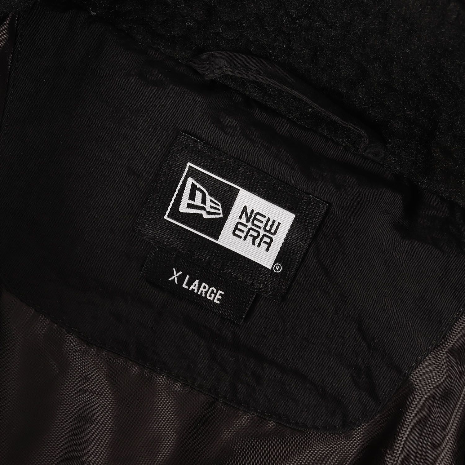 美品】NEW ERA ニューエラ ジャケット ブラック 黒 サイズ:XL | ロゴ