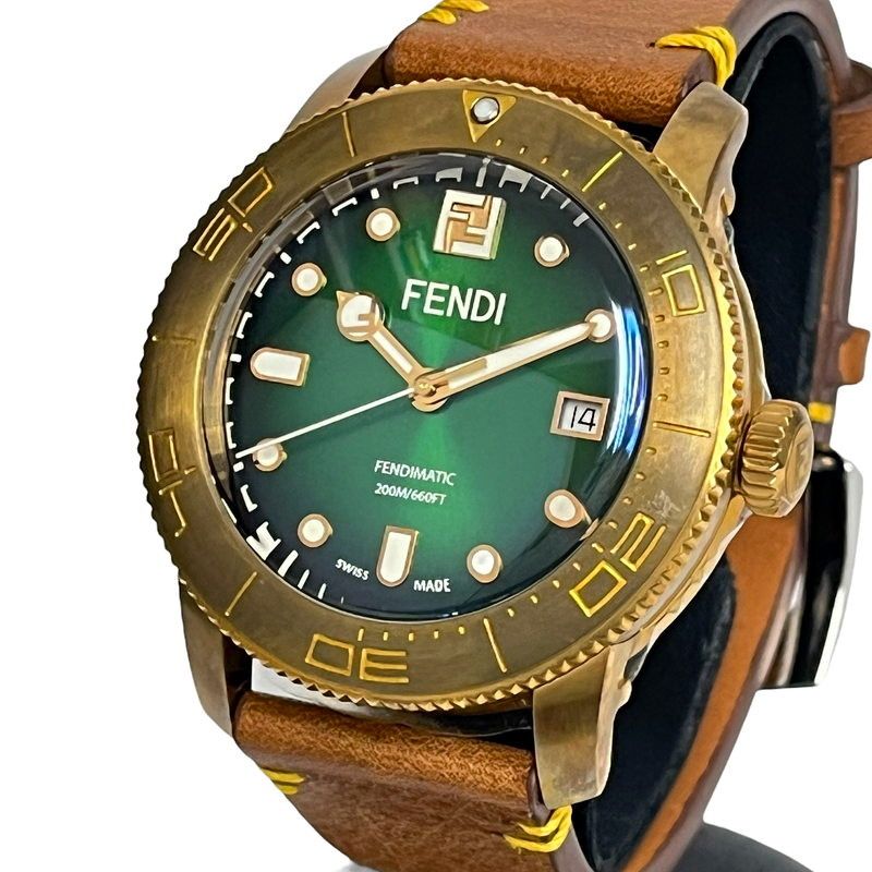 フェンディ 腕時計 アクアダイバー 限定800本 000-13ダメージ - 腕時計 ...
