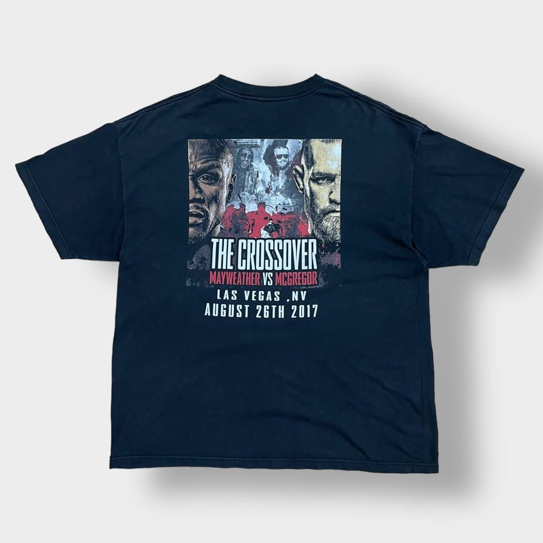 USA古着】ボクシング Tシャツ メイウェザー対マクレガー 両面プリント 