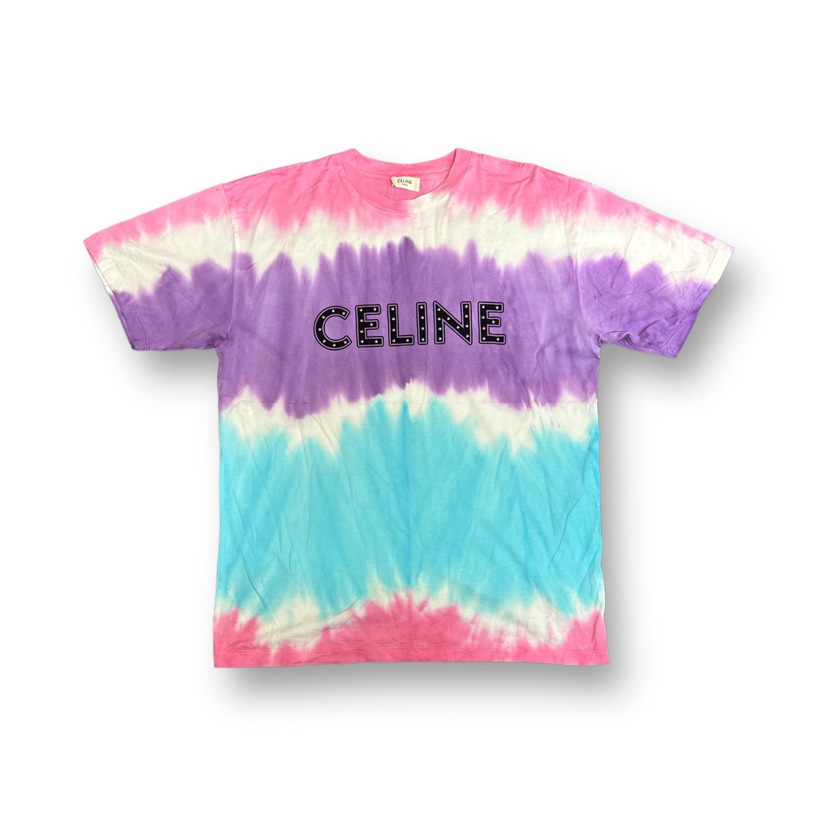 国内正規 CELINE by Hedi Slimane 21SS タイダイロゴTシャツ カットソー スタッズ エディ期 セリーヌ 2X687956M  マルチカラー M 67940A6 - メルカリ