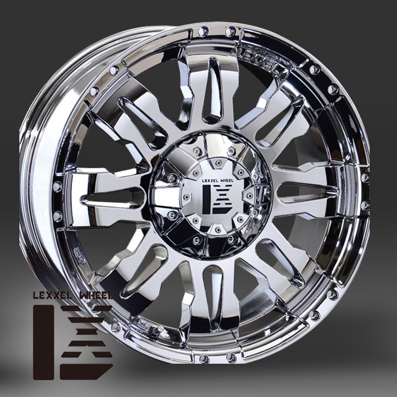 レクセル ホイール 新品 アルミホイール Balano バレーノ クローム 17インチ 17×8.0 +35 114.3/127-10H 1本から