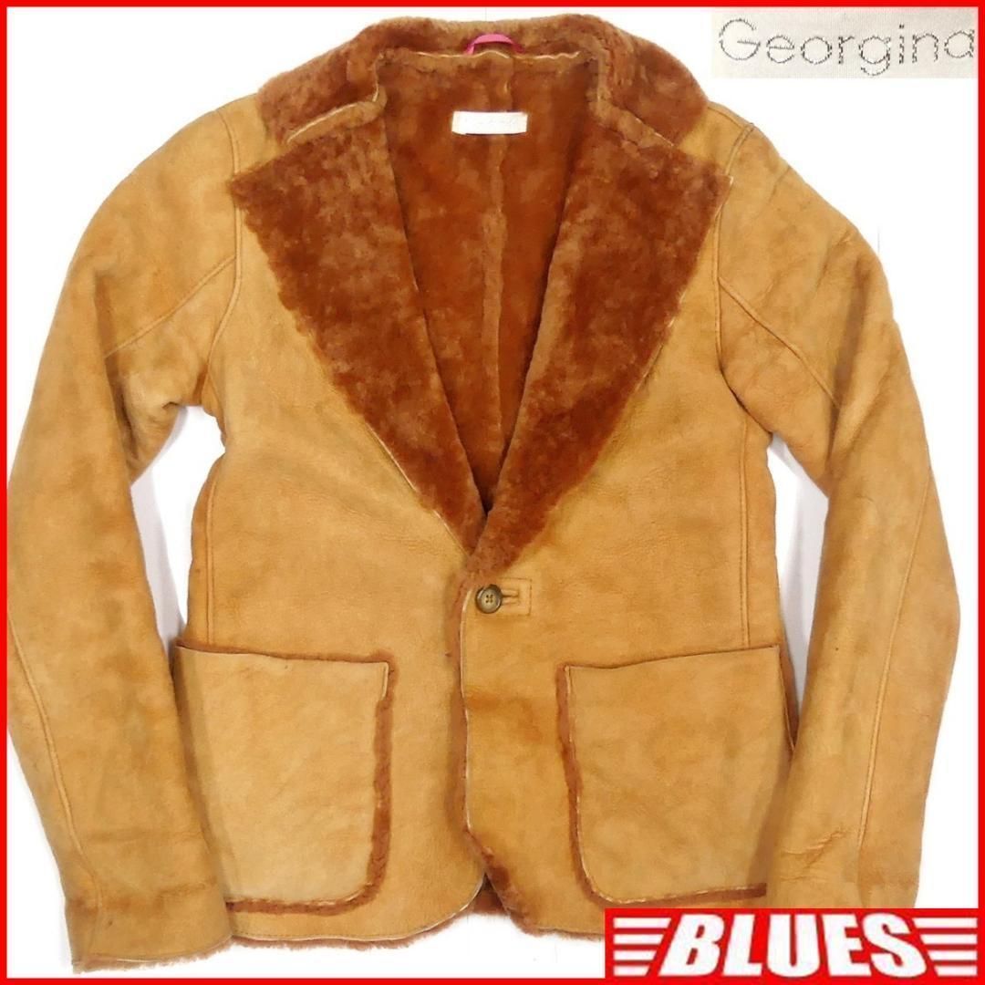 ムートンジャケット ムートンコート 茶 レザー メンズ レディース