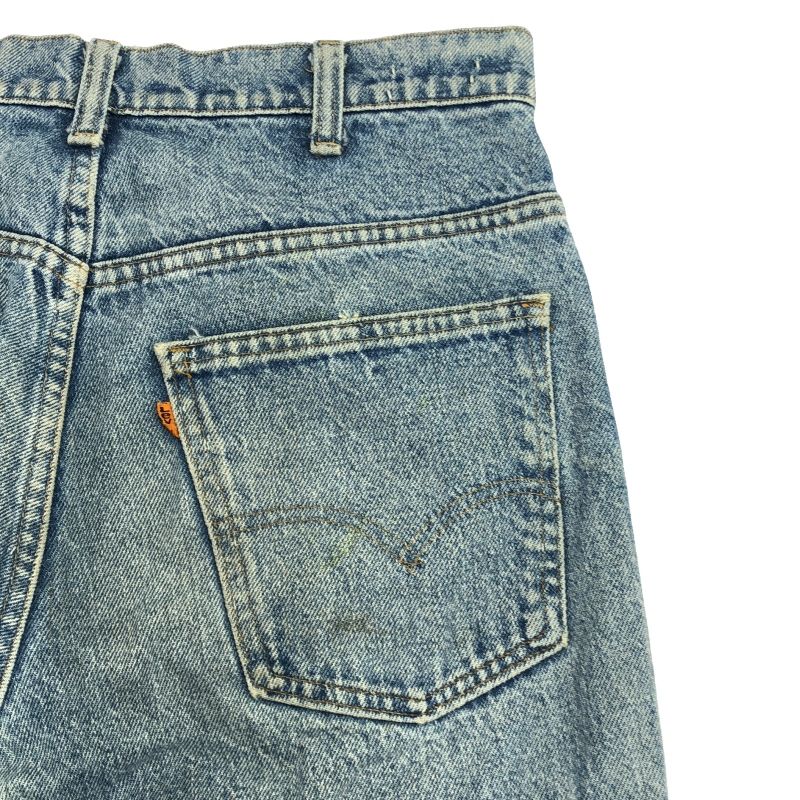 79年製　Levi’s 646-0217 ベルボトムW34xL30 古着 70s Levi's 646-0217 ヒゲ 縦落ち ブルー デニム