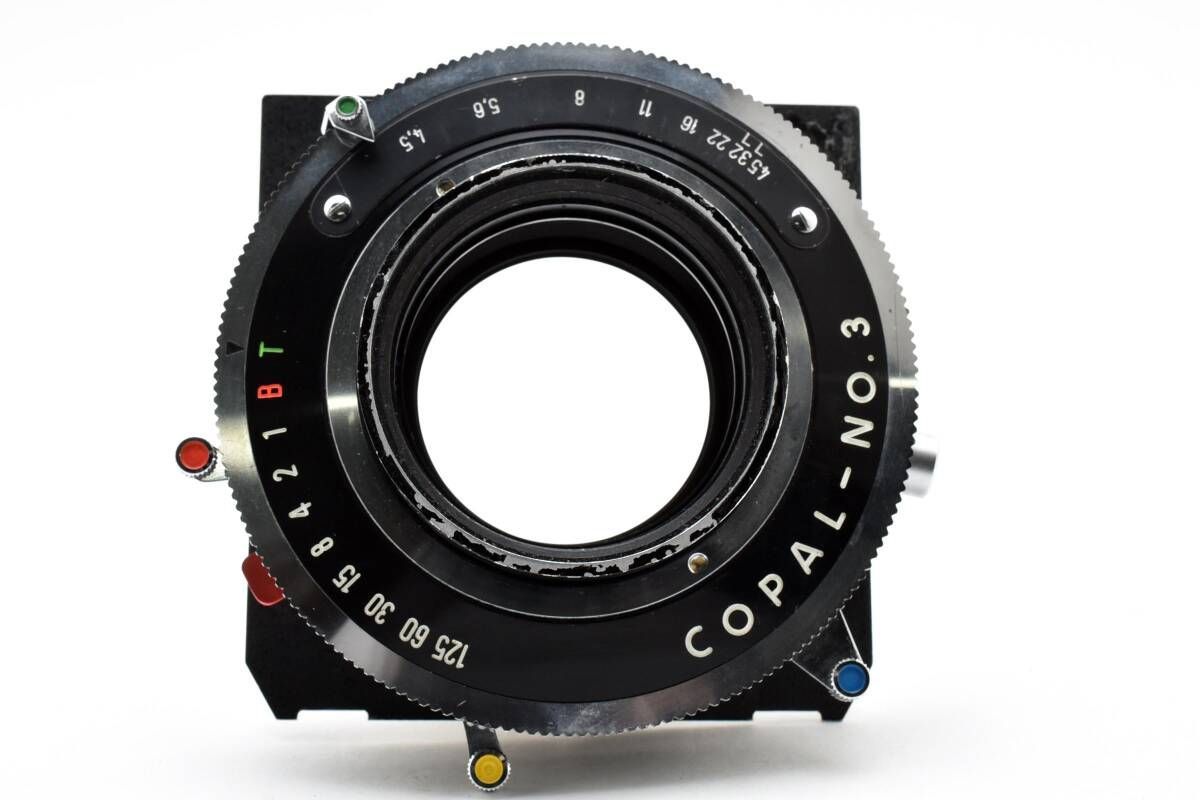 Copal No.1　レンズ　蛇腹　カメラ Copal 1番 shutter レンズボード留めリング有り、 新品、デッド