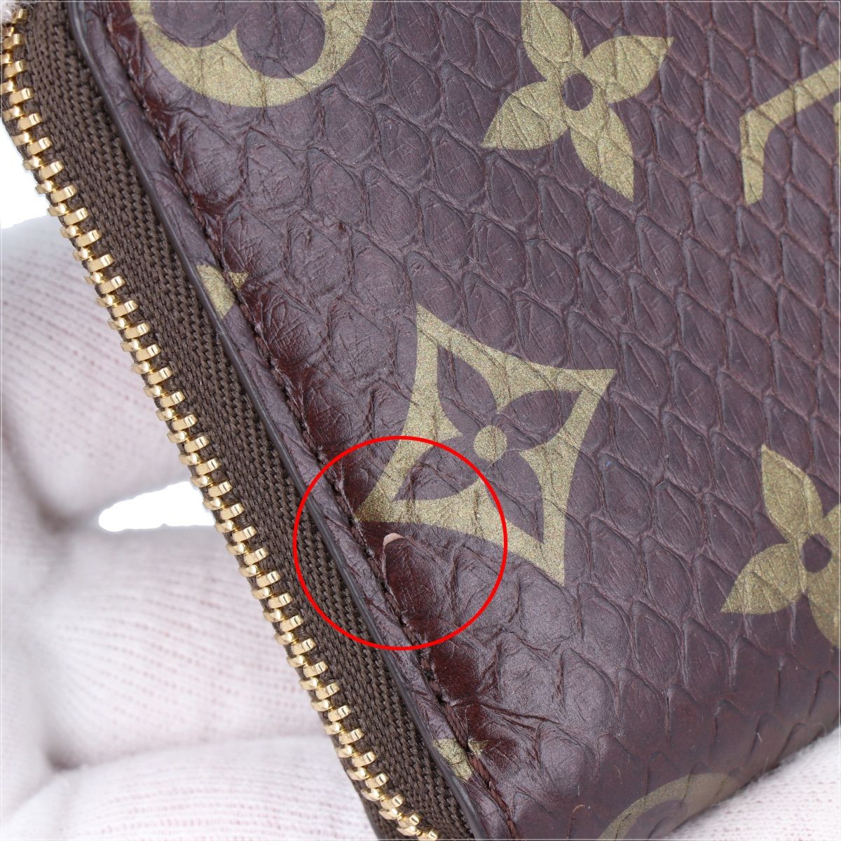 ルイヴィトン　エキゾチック　パイソン　ジッピーコインパース　ミニ財布　RFID Louis Vuitton】ルイ・ヴィトン エキゾチック レザー ジッピー