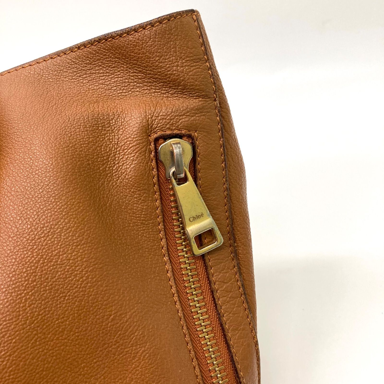 🌟最終価格🌟【Chloé】クロエ トートバッグ レザー ブラウン 大容量 