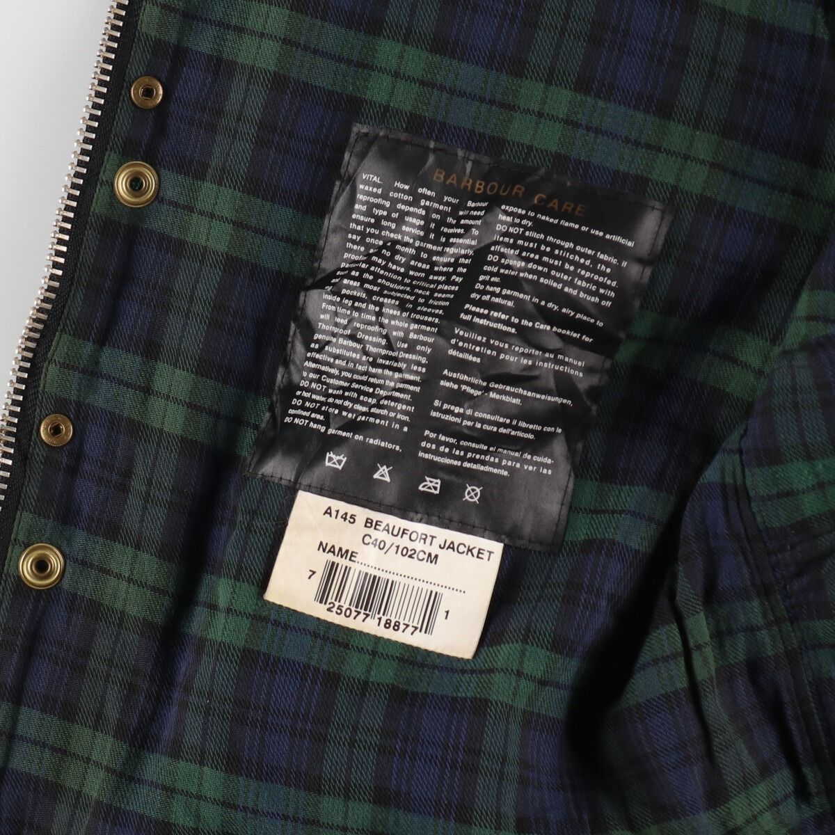 古着 00年代 バブアー Barbour BEAUFORT ビューフォート オイルド 