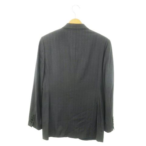 【本物保障】 ポールスミス PAUL SMITH TALLIA DI DELFINO タリア ディ デルフィノ SUPER120s シングルスーツ セットアップ 2点セット テーラードジャケット 総裏地 スラックス ストライプ ウール M グレー |MN8 GY44 2025正規品激安大集合!