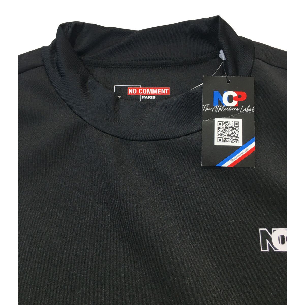 未使用品 メンズ ノーコメントパリ NO COMMENT PARIS 長袖シャツ XL 黒
